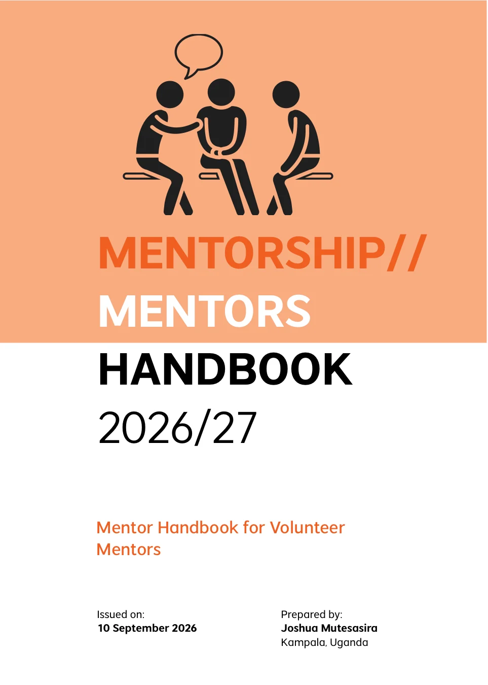 Cover of the Jdiobe STEM Foundation Mentor Handbook 2026/27